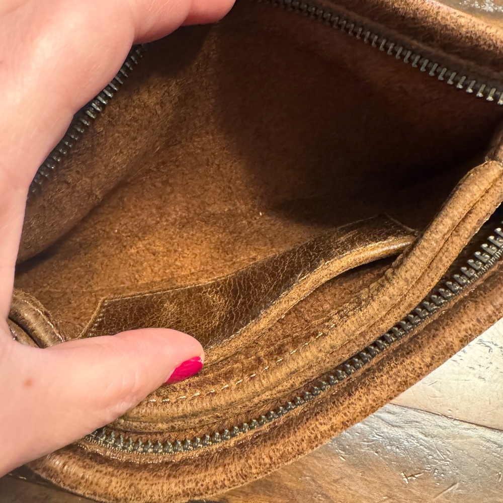 Rough & Tumble small Brown Butter Leather Wristlet - Picture 6 of 8